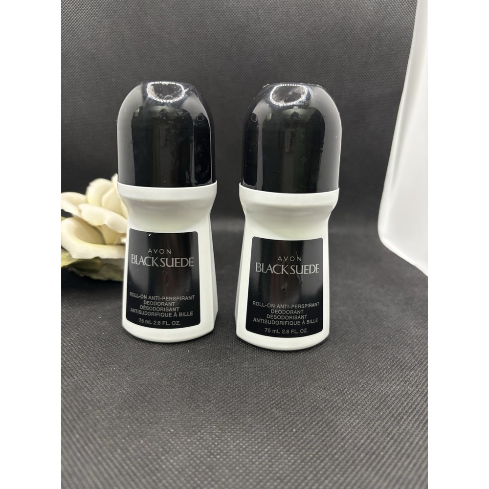 Avon  Black Suede Roll On  Antiperspirant Deodorant 2.6 oz  ( Lot of 2 ) G2
